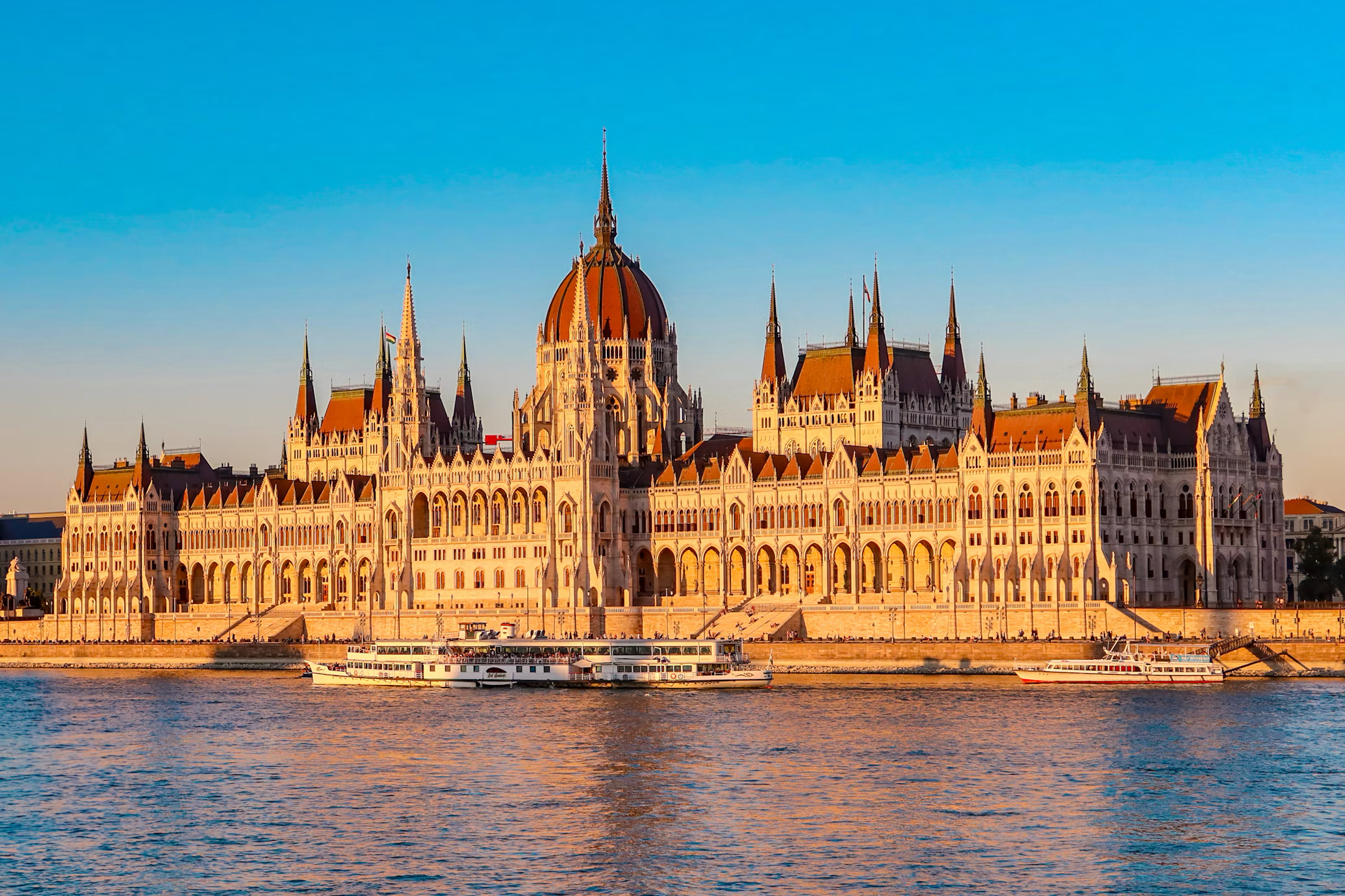 Pest e il Danubio a Budapest