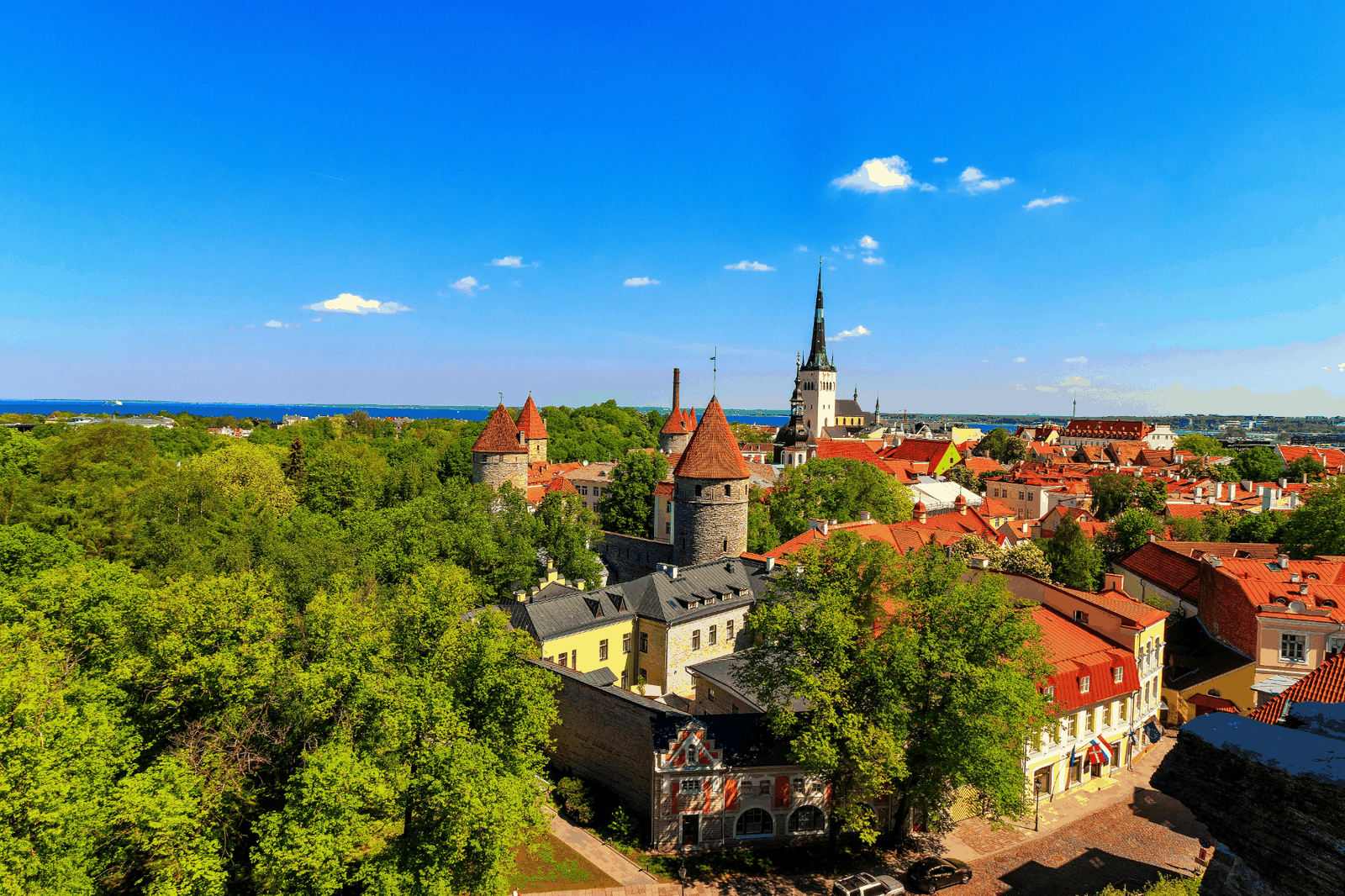 Panorama della città vecchia di Tallinn
