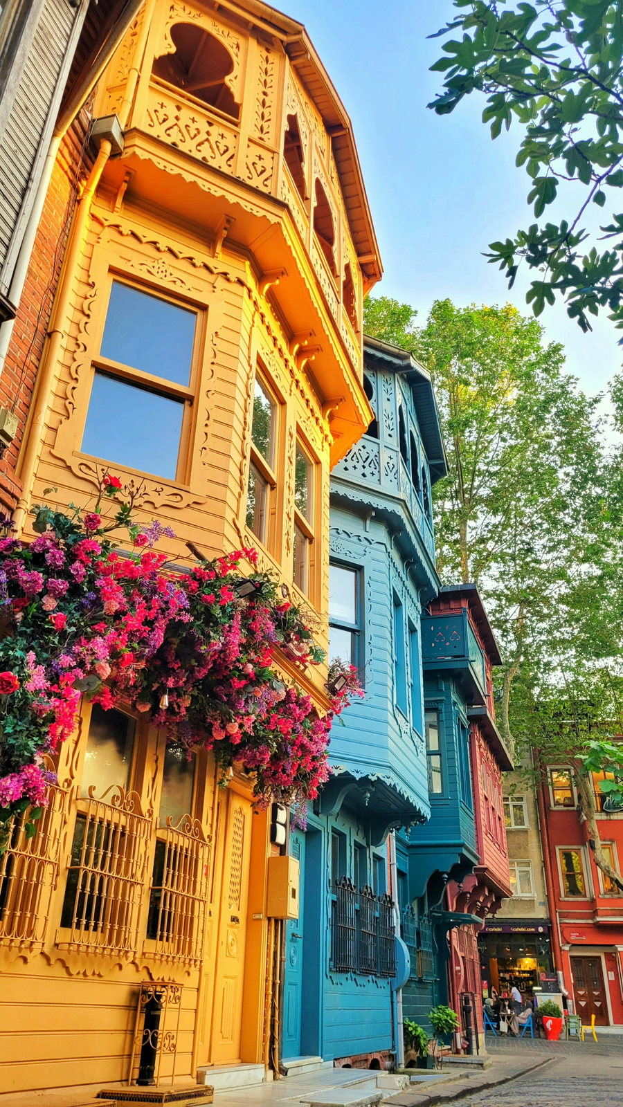 Case colorate di Kuzguncuk a Istanbul