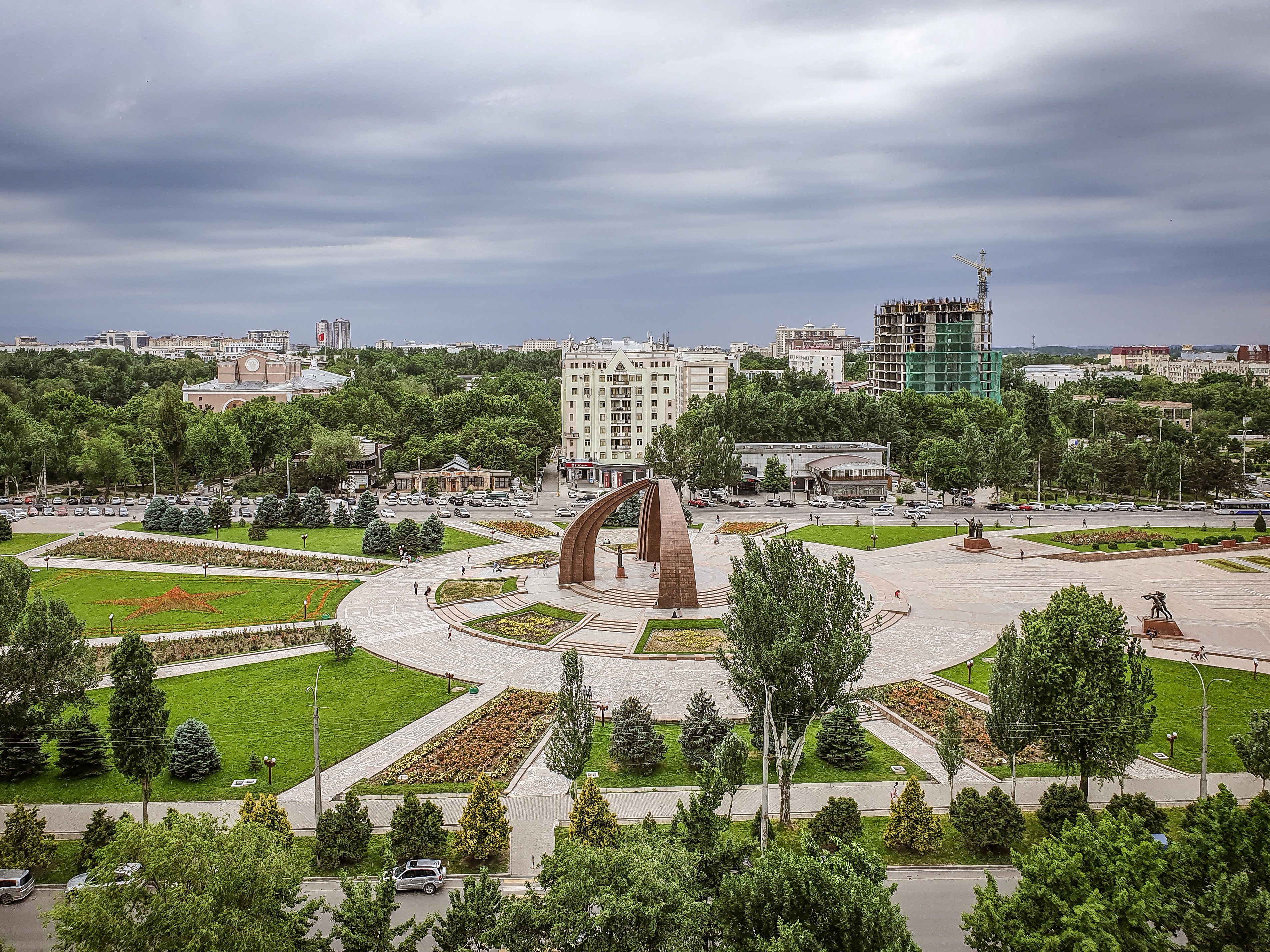 Piazza Ala-Too a Bishkek, capitale del Kirghizistan