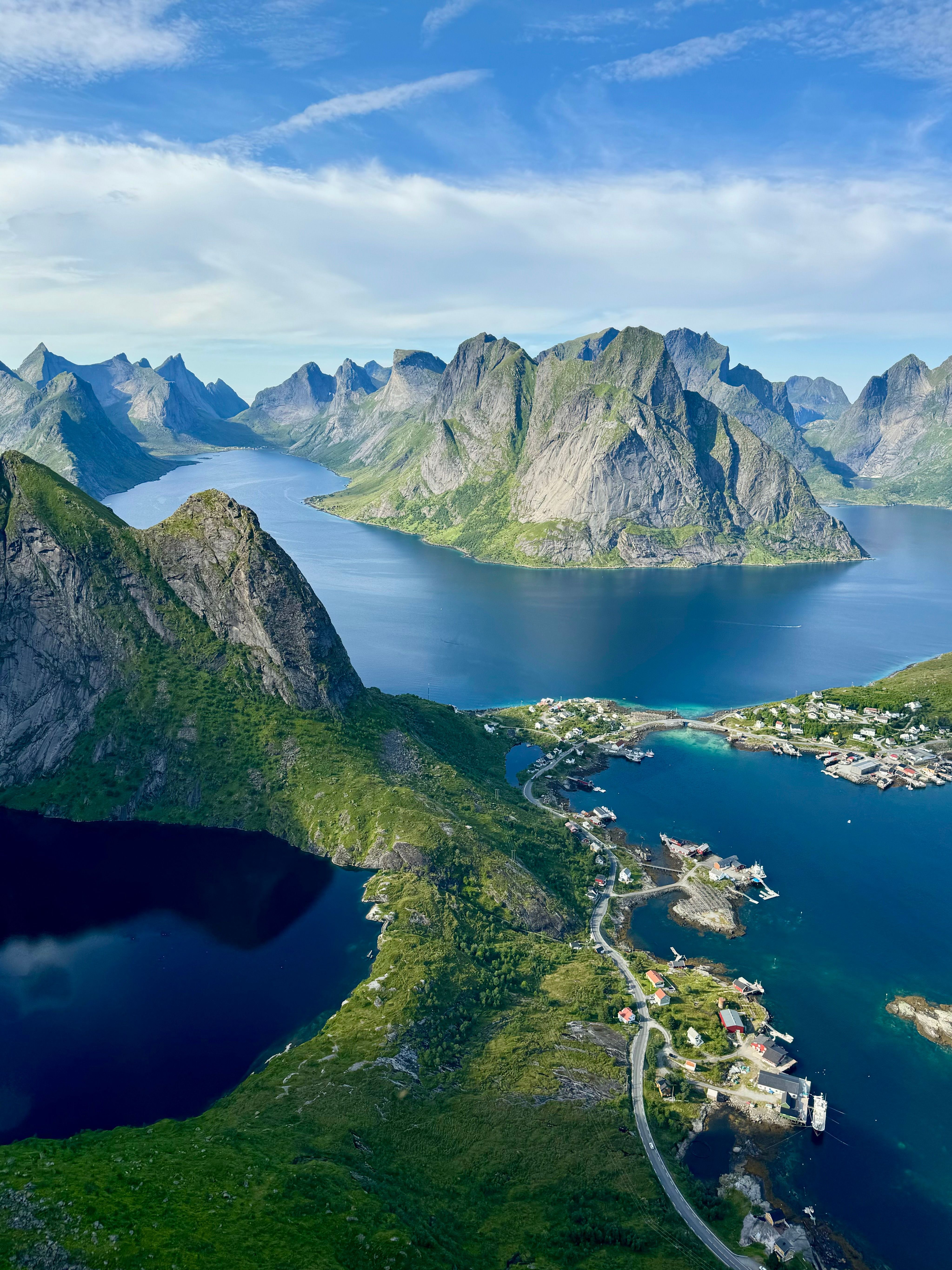 Vista panoramica sulle isole Lofoten