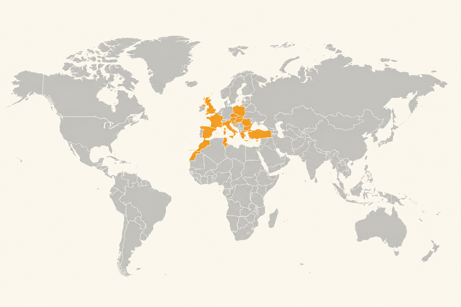Mappa dei Paesi visitati