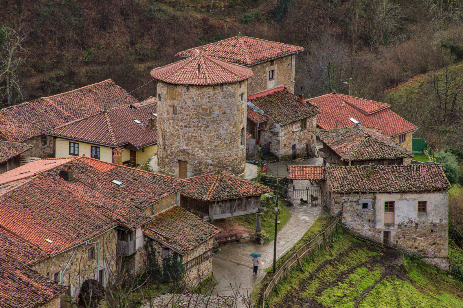 Villaggio di montagna nelle Asturie