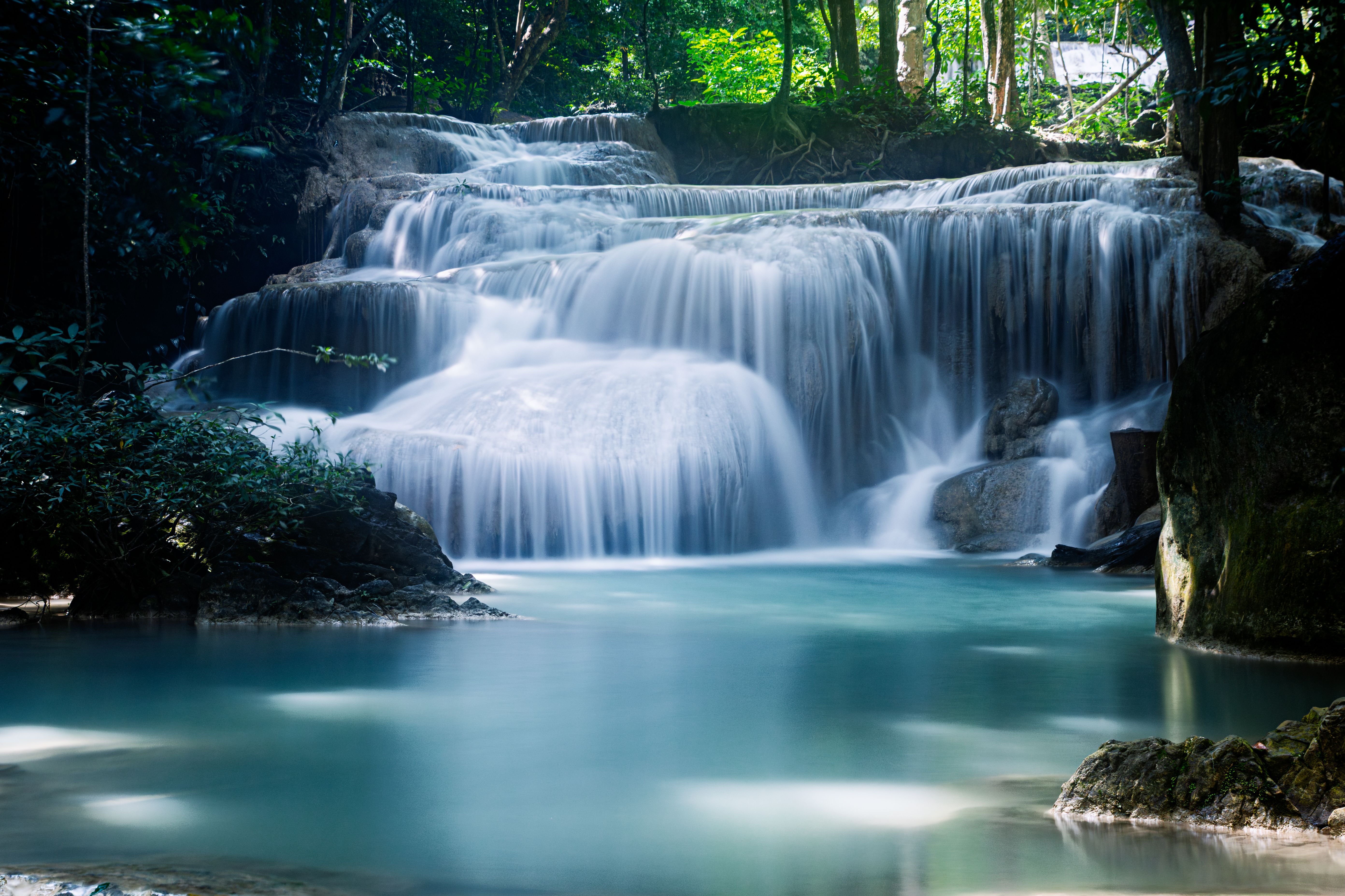 Cascate turchesi di Erawan