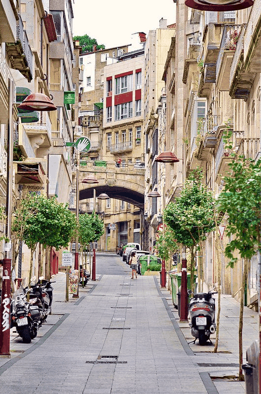Una strada di Vigo